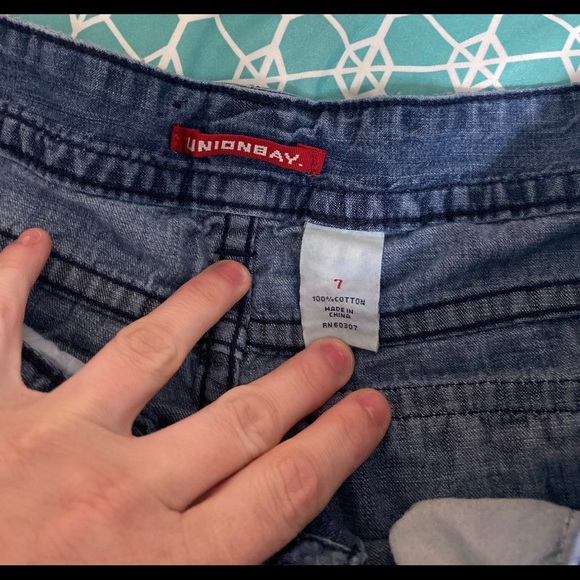 Union bay jean shorts sz 7 - Picture 2 of 5